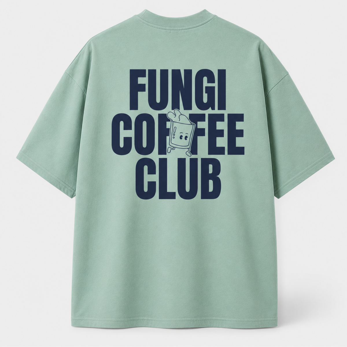 Playera unisex Fungi Social Club, frente limpio, 100% algodón