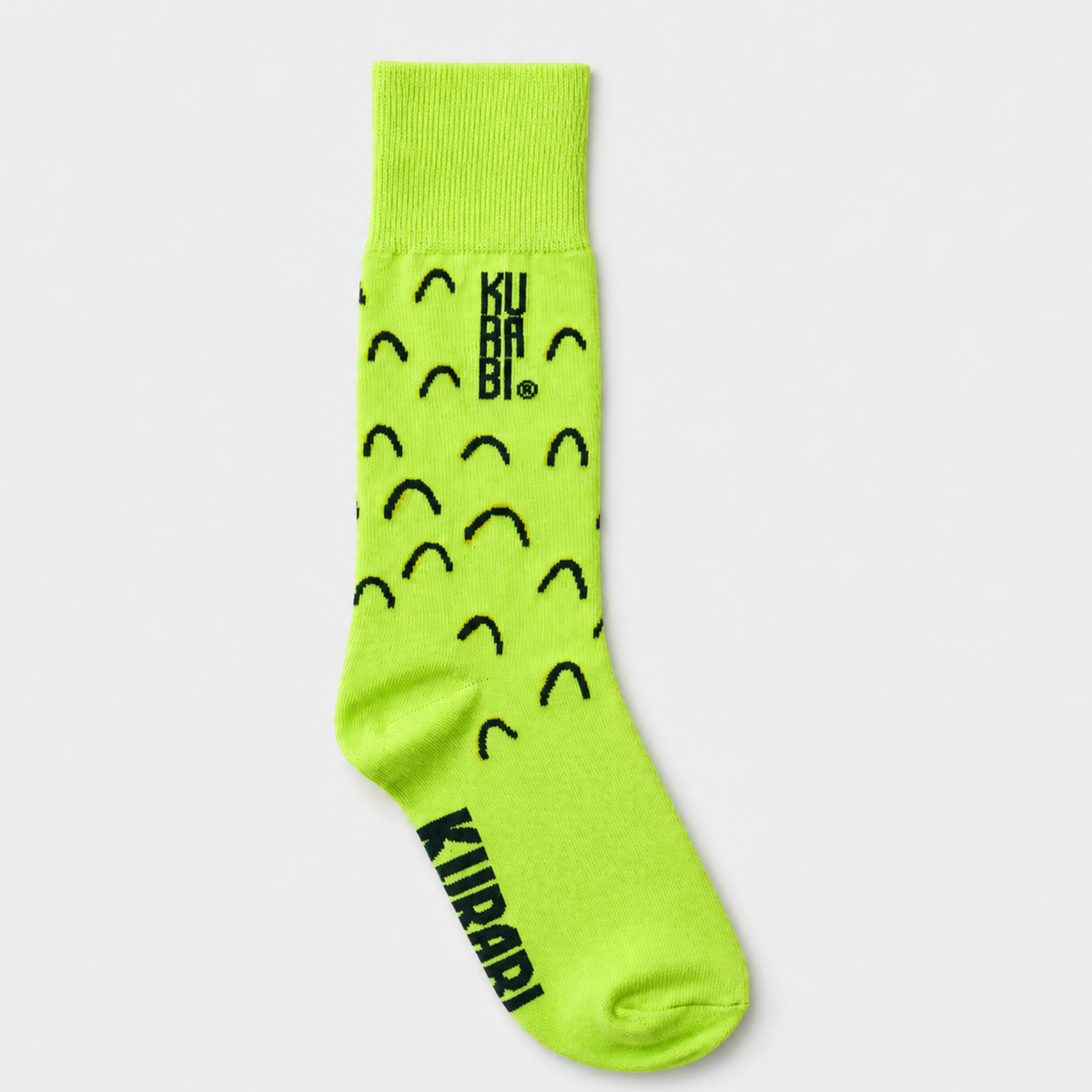 Detalle del diseño Nopalito en los calcetines de algodón reciclado Kurabi
