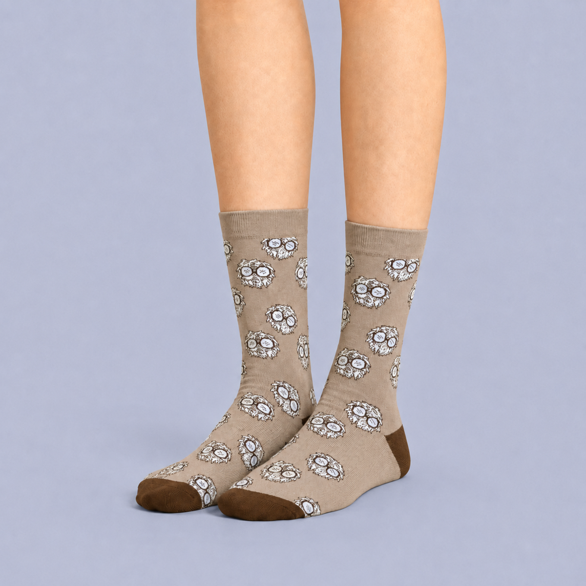 Calcetines Melena de León, algodón reciclado sustentable, merch Kurabi Superfoods