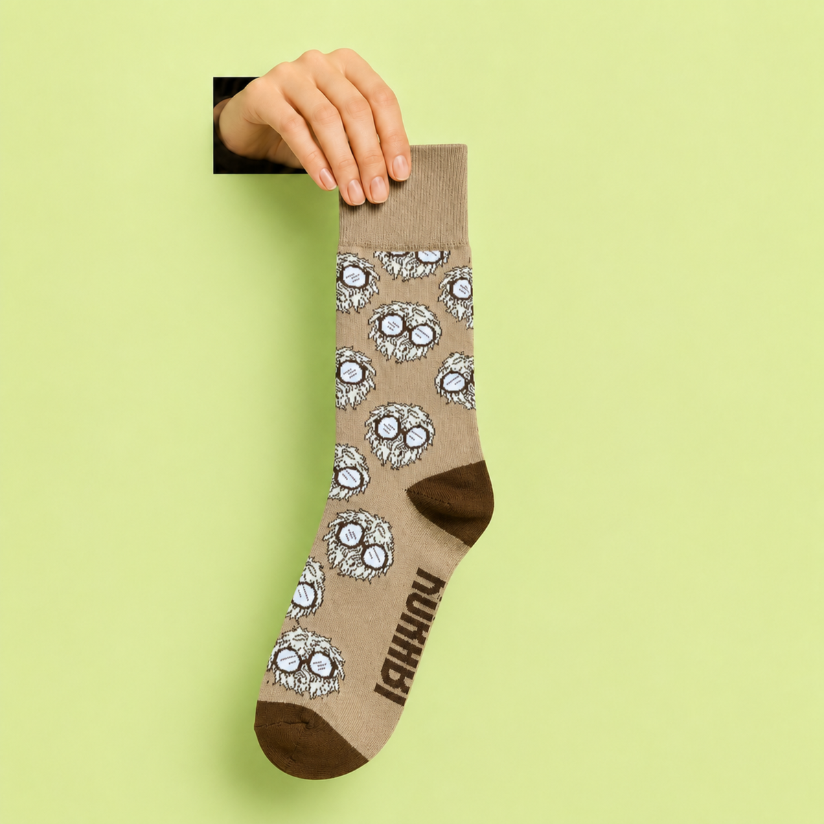 Par de calcetines Melena de León de algodón reciclado, hechos en México, Kurabi Superfoods