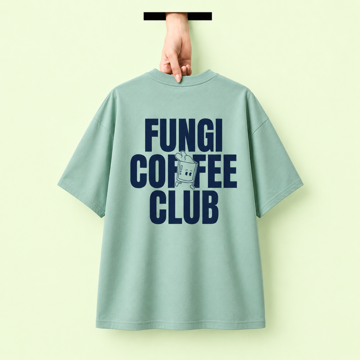 Playera Fungi Social Club oversize de algodón, Kurabi Superfoods