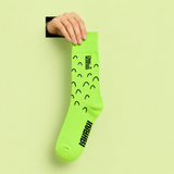 Par de calcetines Nopalito de algodón reciclado, hechos en México, Kurabi Superfoods